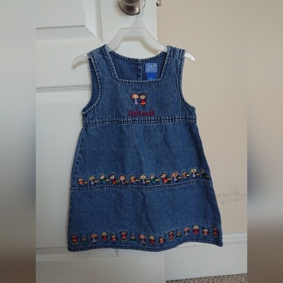 Baby crew best friends denim dress - Picture 1 of 9